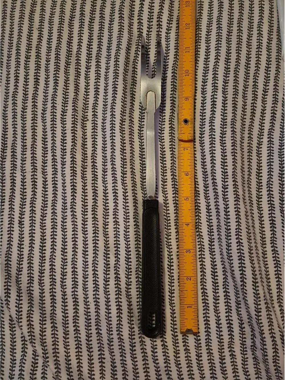 VINTAGE EKCO Meat Fork Vintage  RETRO Serving Fork Stainless Steel 1960s 12
